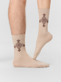 Носки Mark Formelle 561U-3238/25561U бежевый_меланж_рис.3238 - фото 1