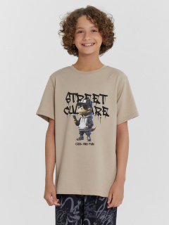 Брюки, футболка Mark Formelle 563321-1/24-26176ПП-0 бежевый_граффити_на_черном_3_сл_на_пол - фото 3