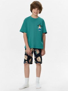 Футболка, шорты Mark Formelle 563327/24-30792ПП-0 малахит_мишки_на_неви_3_сл_на_пол - фото 1