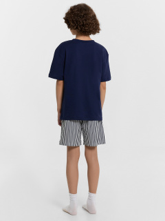 Футболка, шорты Mark Formelle 563329/24-33903ПП-14 т.синий_синяя_полоска_на_белом_декор - фото 3