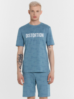 Футболка, шорты Mark Formelle 591044/24-3828ПП-0 варка_серо_голубой_печать_3_сл_на_пол - фото 1