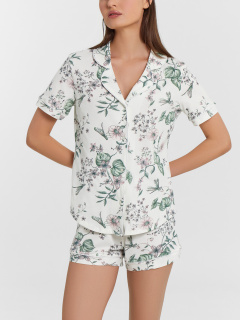 Рубашка, шорты Mark Formelle 592478/24-34106ПП-0 цветы_на_св.молочном1 - фото 5