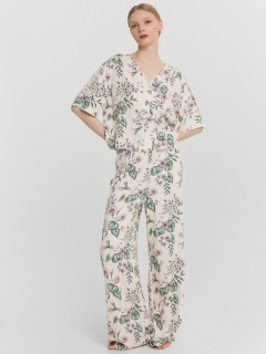 Брюки, рубашка Mark Formelle 592494-1/24-30839ПП-9 цветы_на_св.молочном1 - фото 3