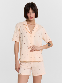 Рубашка, шорты Mark Formelle 592553/24-34273ПП-0 цветочки_на_персиковом_креме - фото 5