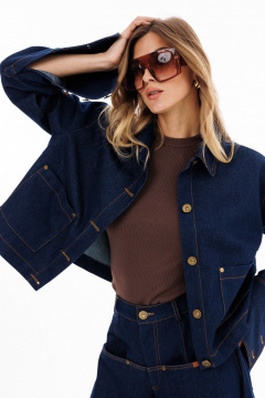 Блуза EOLA 2920.1 темно-синий - фото 3