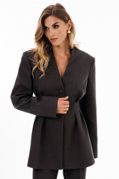 Жакет EOLA 2924 светло-коричневый_меланж - фото 4