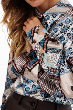 Блуза EOLA 2928 бежевый_принт - фото 5