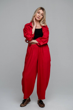 Брюки SHLOMO 2-6 красный - фото 1