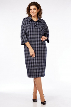 Платье СиБон 0269А клетка - фото 1