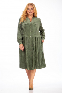 Платье СиБон 0241 хаки - фото 2