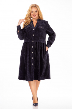 Платье СиБон 0241 синий_штрукс - фото 1