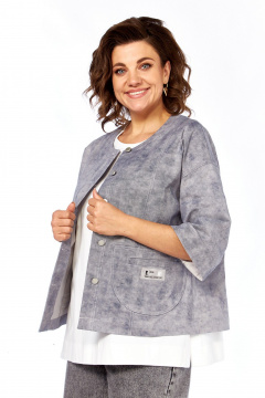 Жакет Jurimex 3365 серо-синий - фото 1