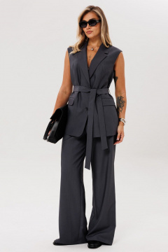 Брюки, жилет Anelli 1501 пепельный_вулкан - фото 1