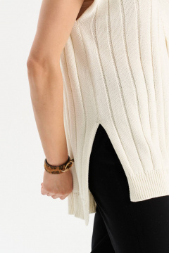 Кардиган Romgil РВ0166-ХЛ2 молочный - фото 5
