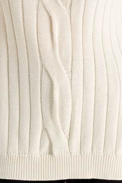 Кардиган Romgil РВ0166-ХЛ2 молочный - фото 4