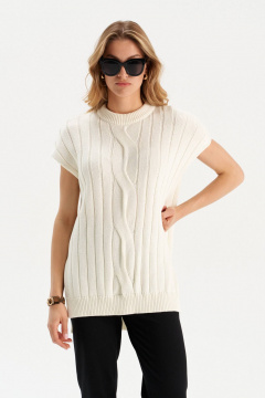 Кардиган Romgil РВ0166-ХЛ2 молочный - фото 1