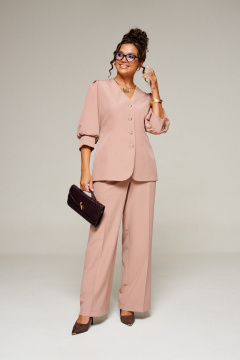 Брюки, жакет Beautiful&Free 6372 мокко_мусс - фото 4