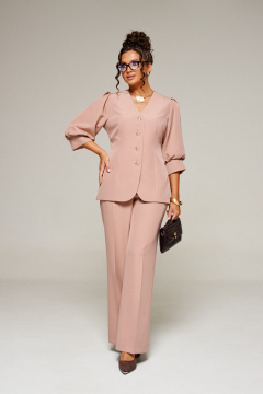 Брюки, жакет Beautiful&Free 6372 мокко_мусс - фото 2