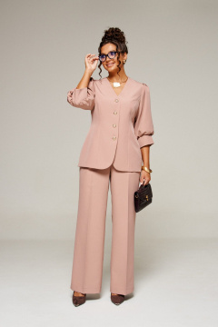 Брюки, жакет Beautiful&Free 6372 мокко_мусс - фото 1