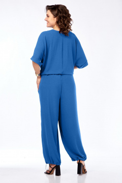 Комбинезон Ольга Стиль С-955 синий - фото 4