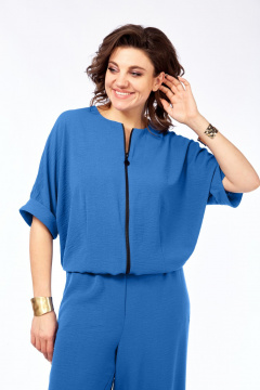 Комбинезон Ольга Стиль С-955 синий - фото 3