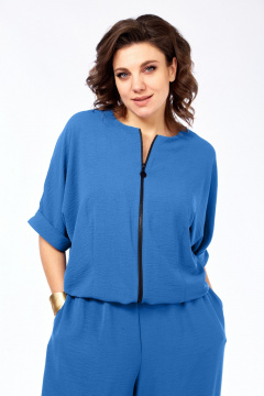 Комбинезон Ольга Стиль С-955 синий - фото 2