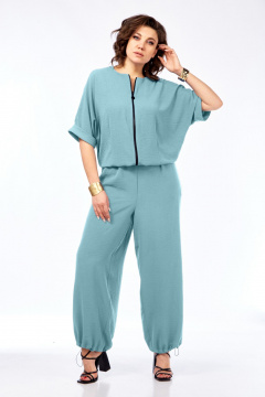 Комбинезон Ольга Стиль С-955 светло-голубой - фото 2