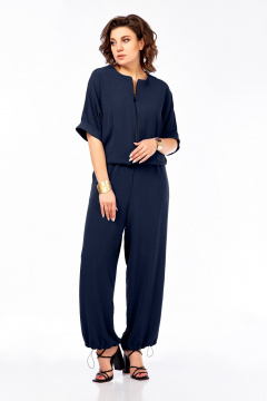 Комбинезон Ольга Стиль С-955 темно-синий - фото 1
