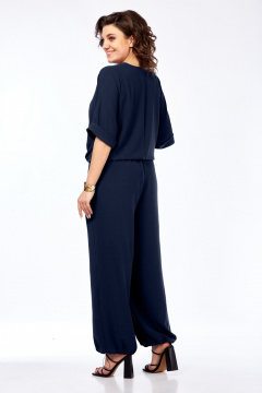 Комбинезон Ольга Стиль С-955 темно-синий - фото 4