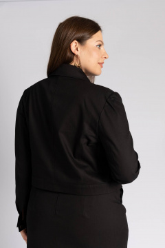 Джинсовый жакет на каждый день с коротким рукавом Legend Style G-005 черный - фото 5