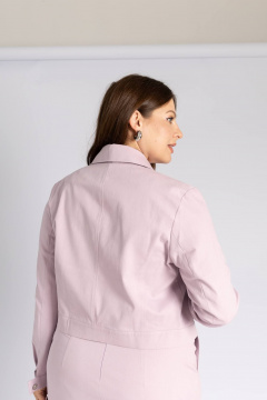 Классическая джинсовая женская куртка на каждый день Legend Style G-005 лиловый - фото 5