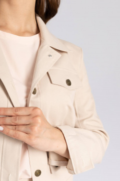 Джинсовый жакет на любой случай Legend Style G-005 бежевый - фото 5