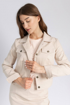 Джинсовый жакет на любой случай Legend Style G-005 бежевый - фото 4