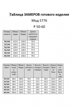 Брюки, жилет DaLi 5776.2 чёрный_с_ серым - фото 5