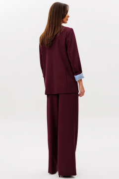 Брюки, жакет Ларс Стиль 1081 бордовый - фото 2