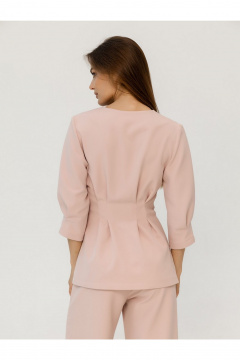 Брюки, жакет Atelero 1129 пудровый - фото 5