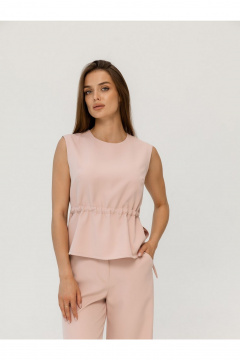 Брюки, топ Atelero 1130 пудровый - фото 2