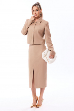 Жакет, юбка Golden Valley 6690 бежевый - фото 1