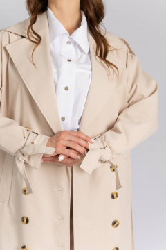 Плащ Legend Style G-015 бежевый - фото 4