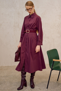 Платье Lokka 1679 бордовый - фото 2