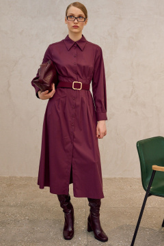 Платье Lokka 1679 бордовый - фото 1