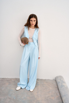 Брюки, жилет THE VERY 2405 голубой - фото 2