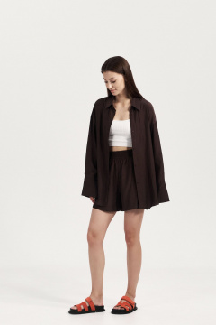 Рубашка, шорты THE VERY 2409 коричневый - фото 2