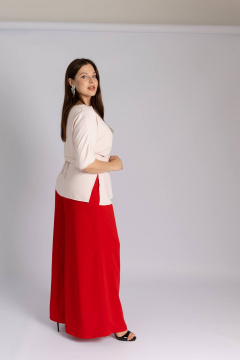 Блуза Legend Style B-028/LONG пудровый - фото 4