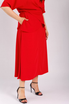 Юбка Legend Style S-010 красный - фото 3