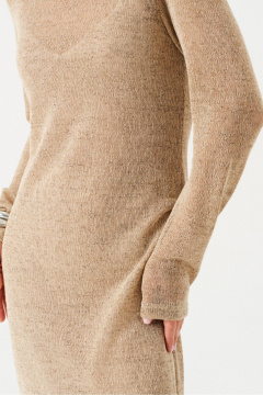 Платье ELLETTO 1107 бежевый - фото 5