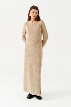 Платье ELLETTO 1107 бежевый - фото 2
