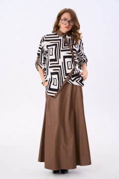 Юбка NikVa 813-16 шоколад - фото 1