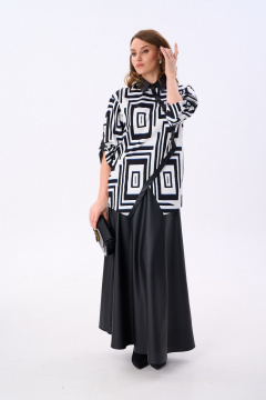 Юбка NikVa 813-17 чёрный - фото 4