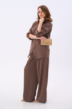 Брюки, жакет NikVa 988-3 мокка - фото 5